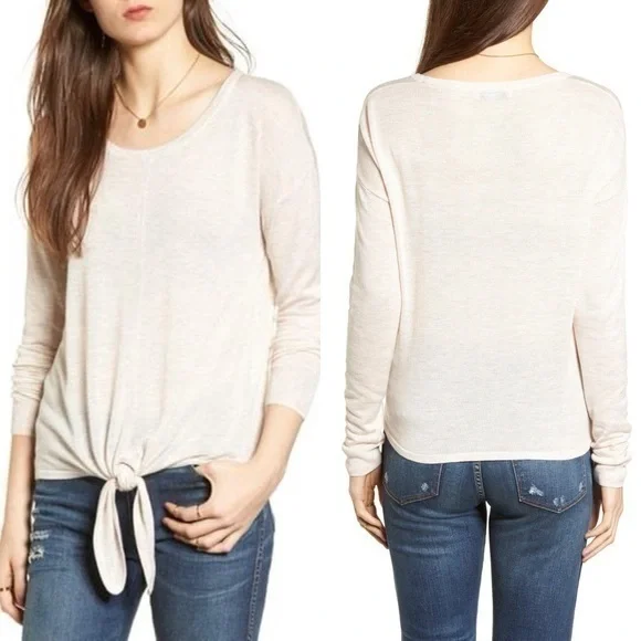 Madewell Tie Front thin sweater - Picture 1 of 7
